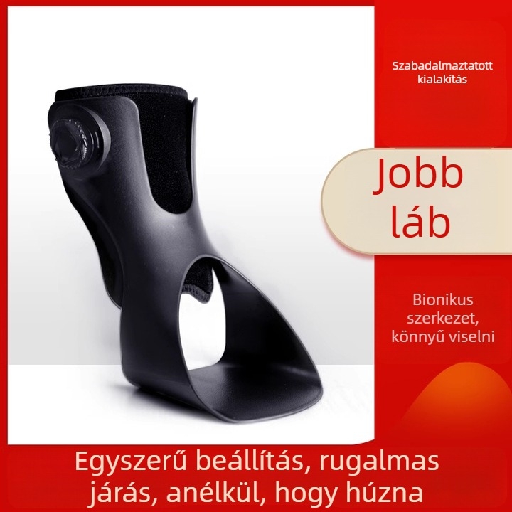 Műanyagból készült lábfej-leszállás és invertálás ortózisa, stroke utáni rehabilitációs eszköz, hemiplegikus boka támasz, könnyű