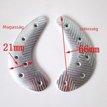 Fém előtalp- és saroklemez bőrcipőkhöz – ötvözet, kopásálló, csúszásgátló javítóanyag