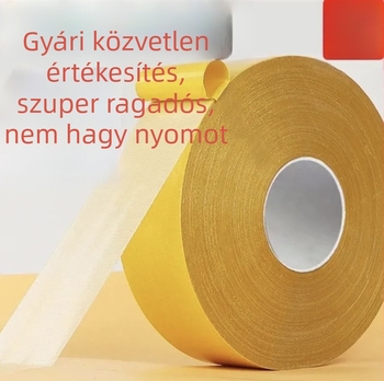 Dupla oldalú ragasztószalag hálós alapú, erős és átlátszó, nyom nélkül a dugaszoló egységek és esküvői szőnyegek rögzítésére, csúszásmentes ragasztó, vízálló hátlappal