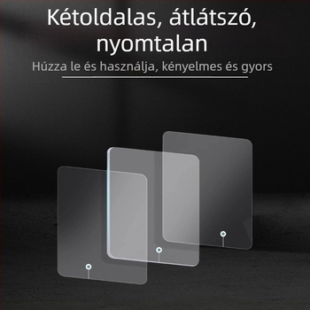 Átlátszó akril nano szalag, kétoldalas ragasztó, erős tapadás, nyom nélkül eltávolítható, ideális kábelek, autópadlók és csúszásmentes felületek rögzítésére.