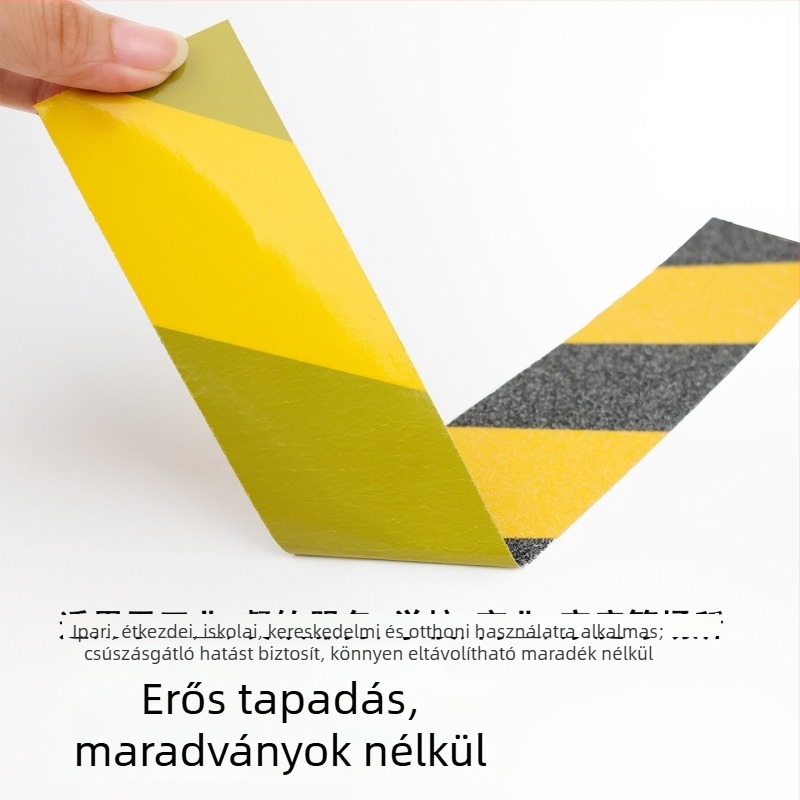 Mattszemcsés csúszásmentes szalag lépcsőkhöz, öntapadós, padlólapokra és fürdőszobába