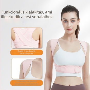 Nyitott vállú testtartás-korrekciós öv, uniszex, Y02 modell, Pulan's, FDA tanúsítvány