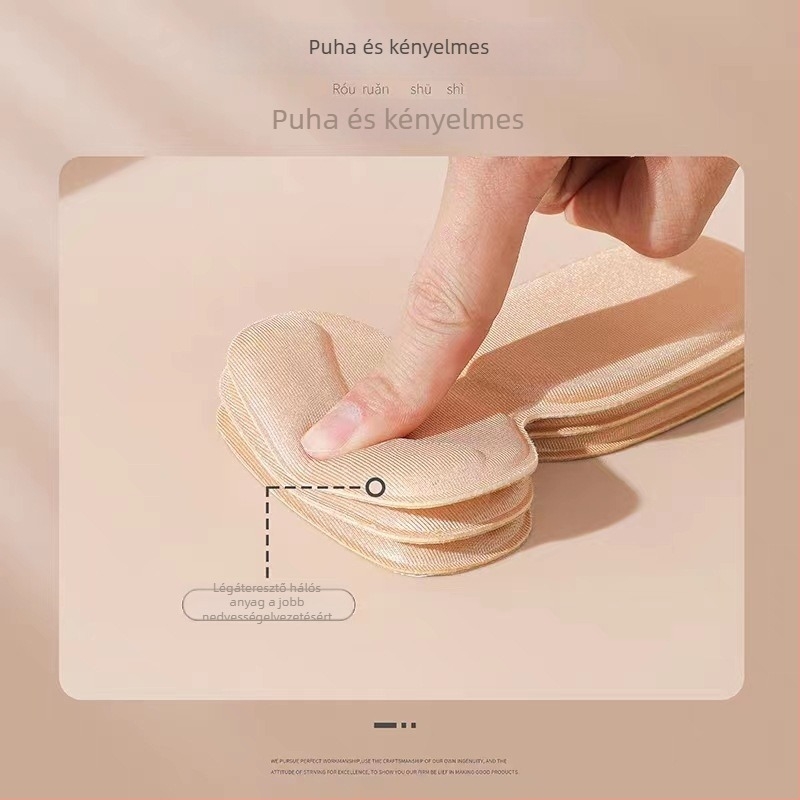 Kétfunkciós sarokpárnák szivacsos anyaggal, T-formájú ragasztó, Jade Flower, minden évszakra, alkalmas sneakerre, bőr cipőre és csizmára