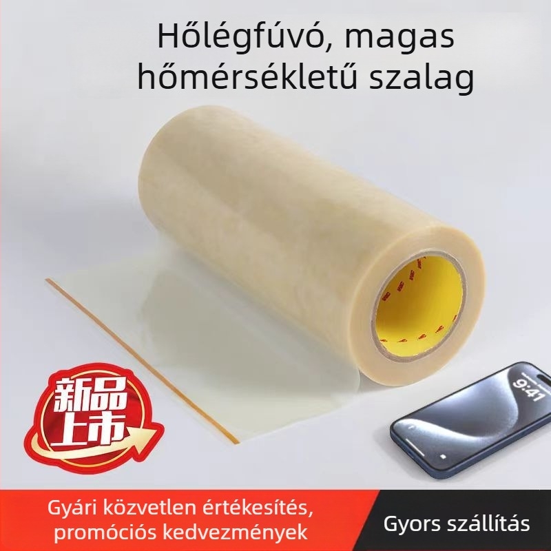 3M magas hőmérsékletű kétoldalas ragasztólemez vaslemezhez, csúszásmentes matrica jelöléshez és forróvas nyomtatáshoz, átlátszó, hőálló