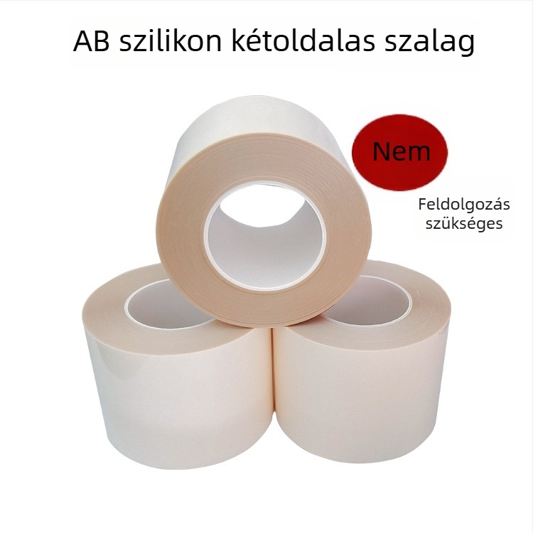Szilikon- és fémfelületekhez készült kétoldalas ragasztószalag, nagyon tapadással, nyom nélkül tapadó, csúszásmentes és ütéscsillapító.