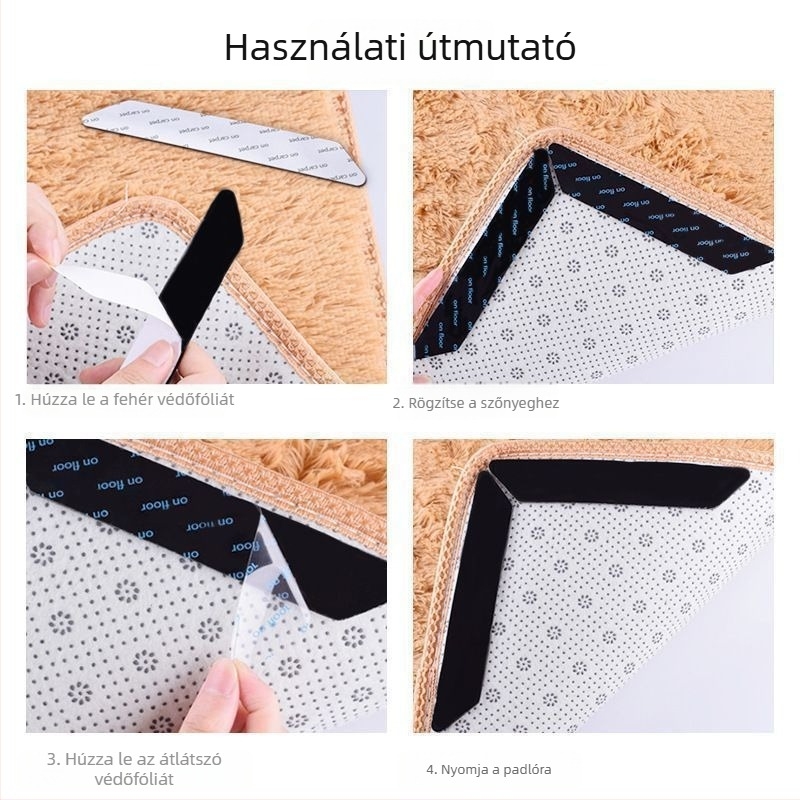 Bejárati ajtó előtti padlómatrac nano ragasztóval, csúszásmentes, kétoldalas ragasztóval