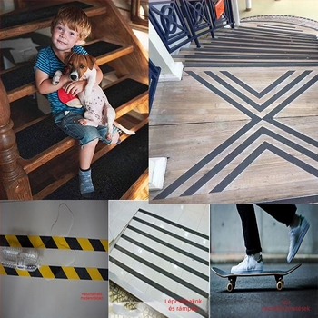 Xiuyou csúszásmentes szalag padlóhoz (PVC aljzat, 0.8 mm vastagság, akril ragasztó, papír alapú mag, nagy viszkozitás)