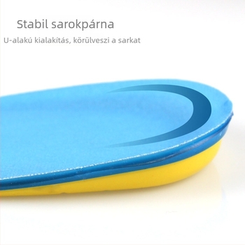 Sarokpad talpbetét – Flanel/SEBS, uniszex, ütéscsillapító talpbetét sportcipőkhöz, mindennapi és meleg cipőkhöz