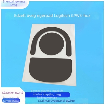 GPW3 Gen gamer egér alátét üveg – kopásálló, selymes érzet; szitanyomásos kivitel; testreszabható a rajzok szerint