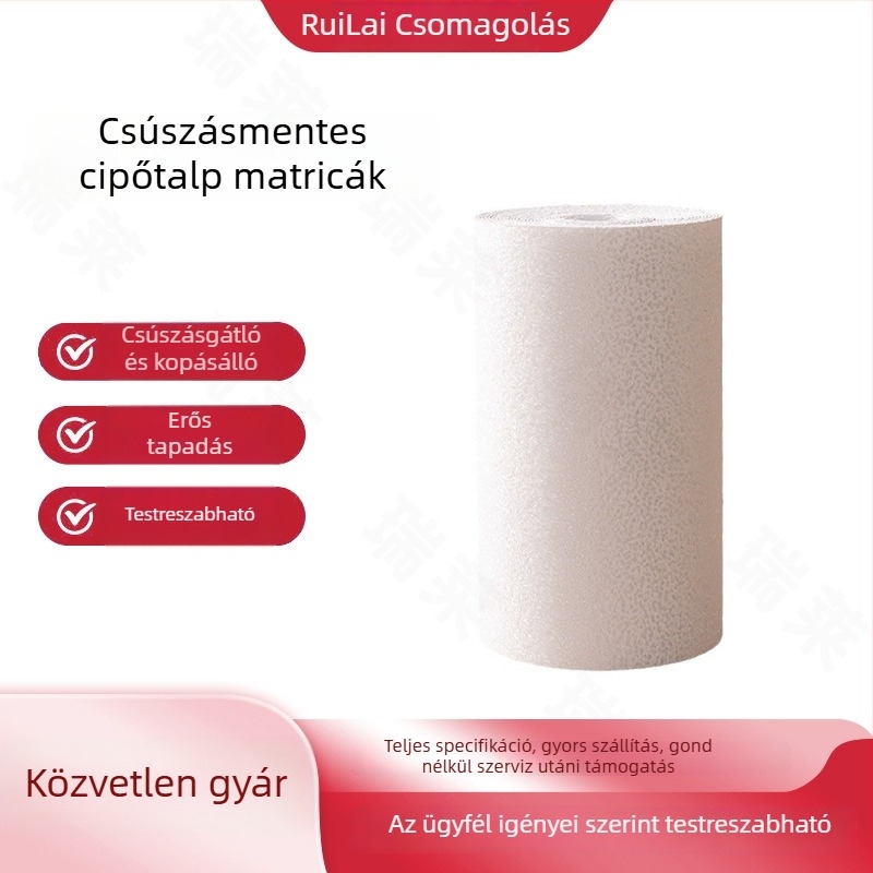 RL330105 Előre talpat védő csúszásmentes ragasztófilm – PEVA fólia cipőhöz, lapos és magas sarkú, kopásálló lychee mintázat