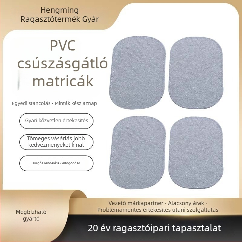 PVC csúszásmentes szalag gyémánthomok alapozással, kopásálló, vízálló, átlátszó, kétoldalas ragasztóval