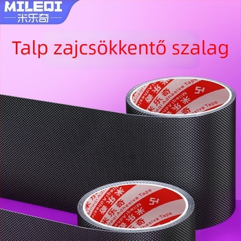 Öntapadó csúszásmentes gumicsík fürdőszobai padlóhoz, fekete hálós szövésű textúra, 5 m hosszú, szélesség 25/50/100 mm