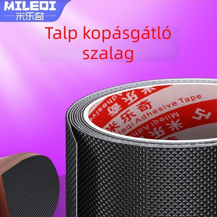 Öntapadó csúszásmentes gumicsík fürdőszobai padlóhoz, fekete hálós szövésű textúra, 5 m hosszú, szélesség 25/50/100 mm