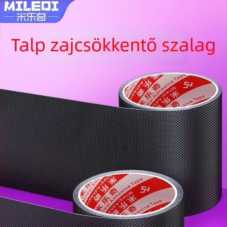 Öntapadó csúszásmentes gumicsík fürdőszobai padlóhoz, fekete hálós szövésű textúra, 5 m hosszú, szélesség 25/50/100 mm