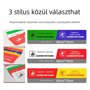 PVC csúszásmentes lépcső padlófigyelmeztető matrica, kopásálló, vízálló, laminált HD nyomtatás, méret 10×60 cm