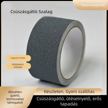 Csúszásmentes lépcsőfok matrica gyémánt szemcsés felülettel, kopásálló, nagy súrlódású, PVC öntapadó hátoldallal