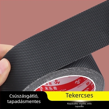Mileqi gyémánt mintás kopásálló gumi szállítószalag javítócsík, csúszásmentes felület (szélesség 25/50/100 mm, hossz 1/2/5 m)