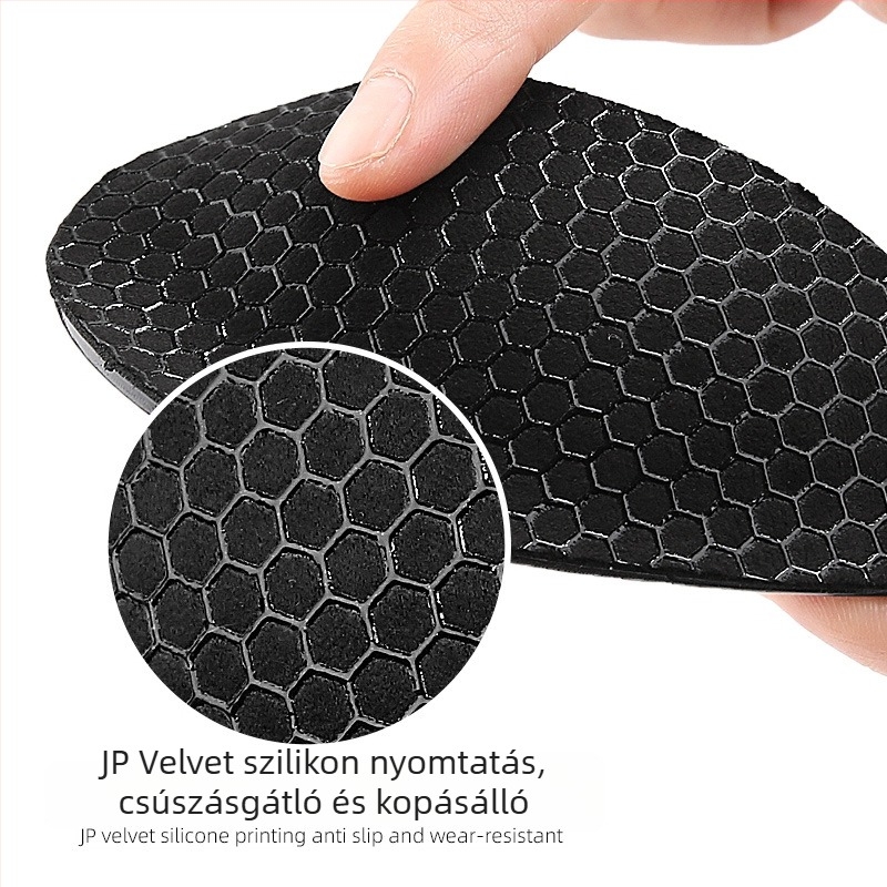 PU ívpad lapos lábhoz, szilikon csúszásmentes öntapadós sporttalpbetét, ütéscsillapító, félméret