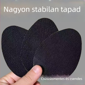 Félkör alakú szilikon csúszásmentes talptapasz sportcipőkhöz, kopásálló, vastított, csendes