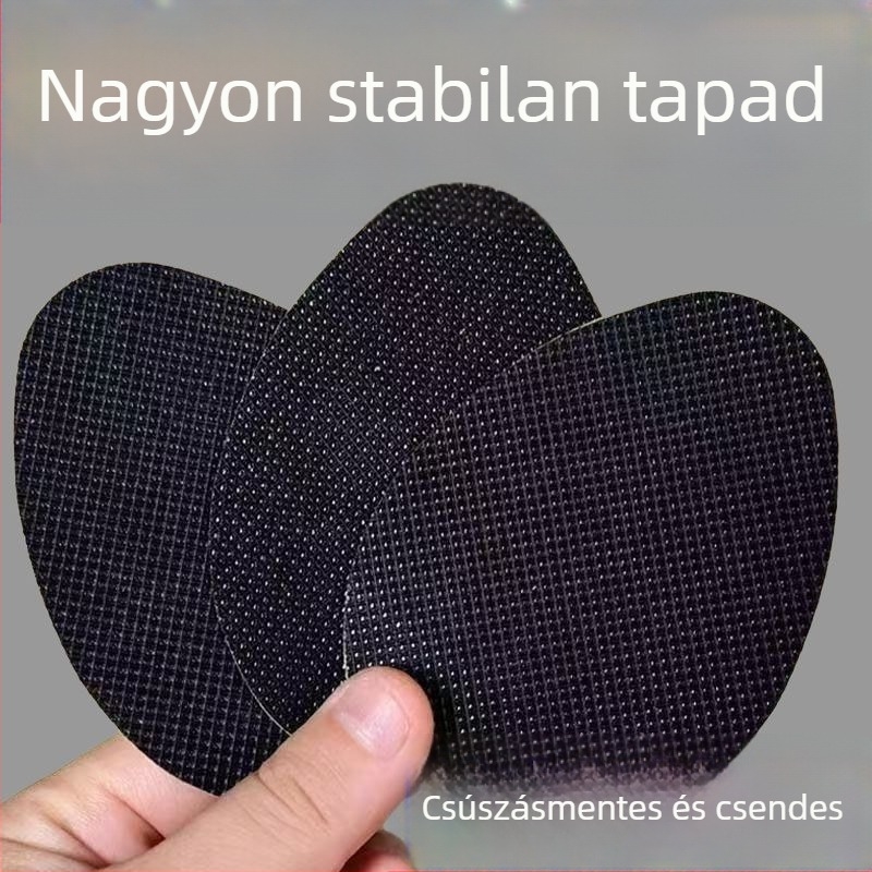 Félkör alakú szilikon csúszásmentes talptapasz sportcipőkhöz, kopásálló, vastított, csendes
