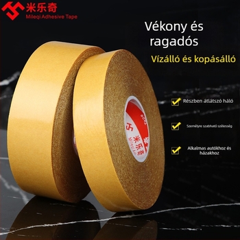 Mileage Szövetalapú dupla oldalú ragasztószalag a szőnyeg rögzítéséhez, forró olvadék ragasztó, vastagság 0,26 mm, hossz 20–50 m