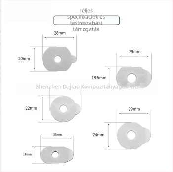 Szemüveghez való habos anti-slip ragasztó akril ragasztóval, buborékos alap, 0,8–0,9 mm vastagság, -20–80 °C tartomány