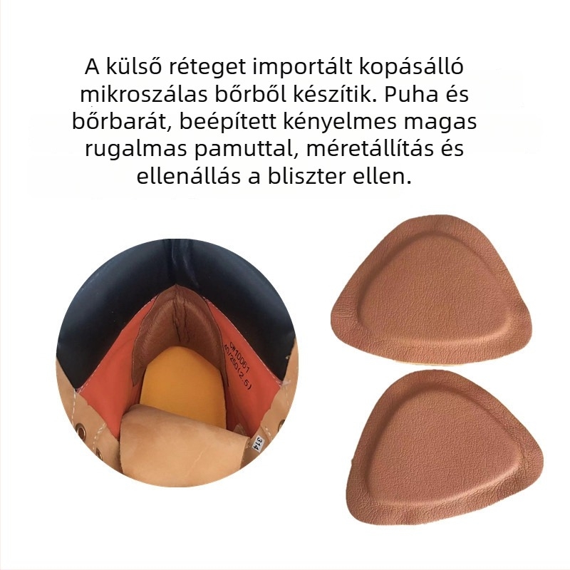 Csizma sarokvédő matrica, öntapadós, modell 042, Master Cheng márka, alkalmas csizmákhoz, mindennapi és munkás lábbelikhez