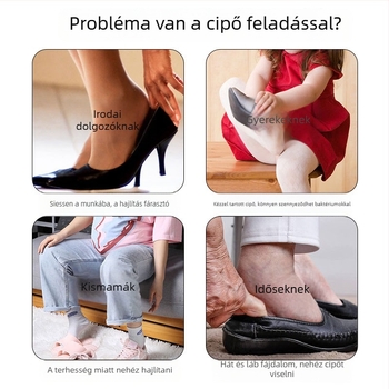 Cham Hosszított mágneses falra szerelhető cipőkanál, hajlítás nélkül, idős embereknek és terhes nőknek