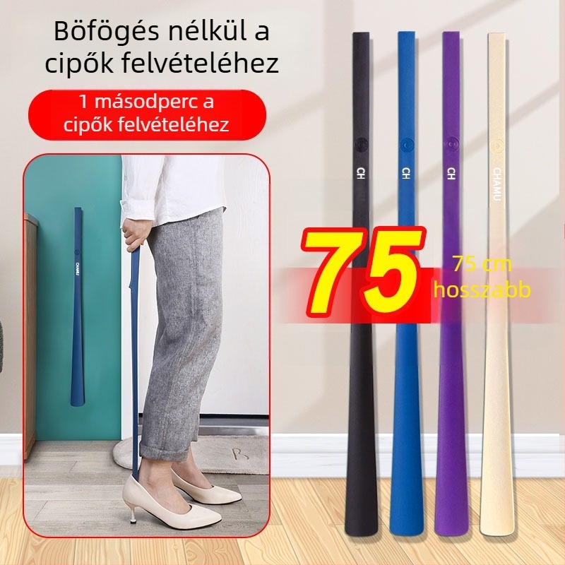 Cham Hosszított mágneses falra szerelhető cipőkanál, hajlítás nélkül, idős embereknek és terhes nőknek
