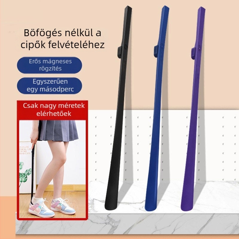 Cham Hosszított mágneses falra szerelhető cipőkanál, hajlítás nélkül, idős embereknek és terhes nőknek