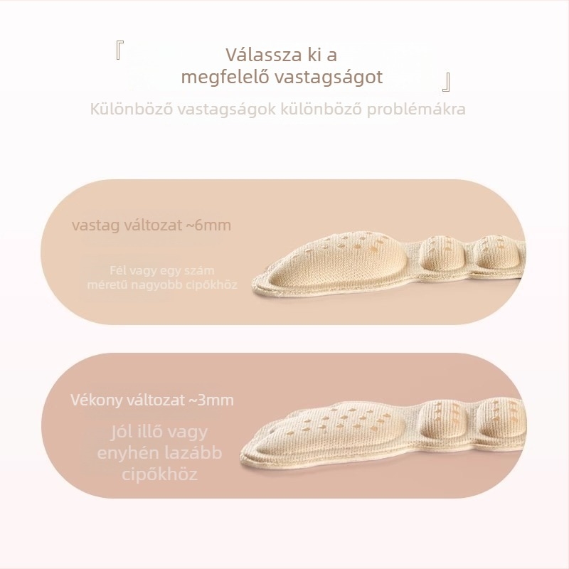 Magassarkúhoz készült sarokvédő talpbetét, csúszás és dörzsölés ellen, mindkét évszakban, Friendly márka