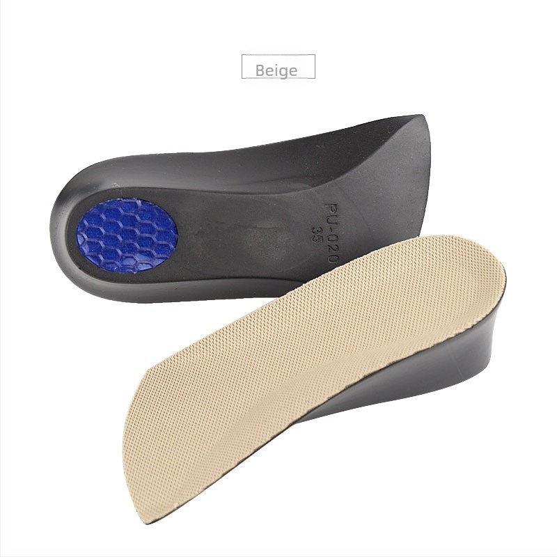 PU arch támogatású fél talpbetét, magasságnövelés 1.5–3.5 cm, sneakershez való