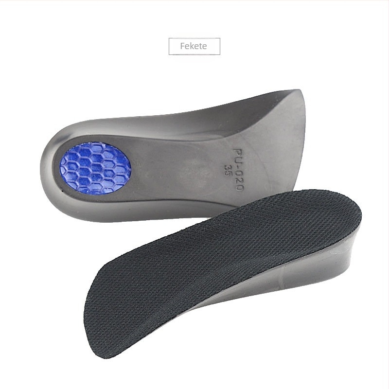 PU arch támogatású fél talpbetét, magasságnövelés 1.5–3.5 cm, sneakershez való