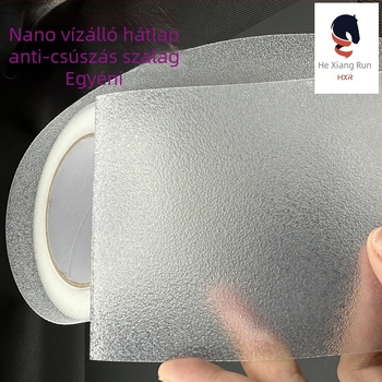 PEVA csúszásmentes szalag, akril ragasztó hátoldallal, egyoldalas, 1 mm vastagságú, vízálló, fürdőszobába és irodába