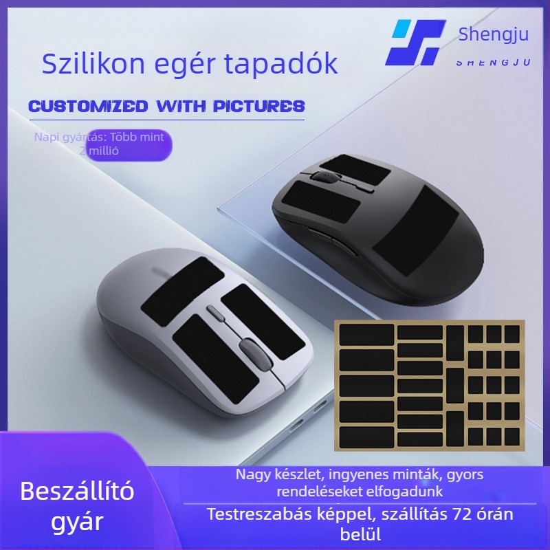 DIY szilikon csúszásmentes egérpad — öntapadó izzadságfelszívó védő, egérhez, billentyűzethez és elektronikai eszközökhöz | Márka Gathering
