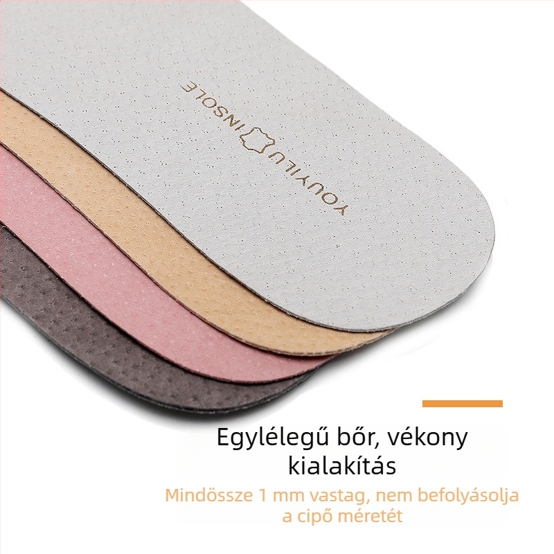 Vékony matt disznó bőr talpbetétek, csúszásmentesek, kényelmesek és lélegzők, uniszex, puha talp, izzadságot felszívó, száraz, öntapadós