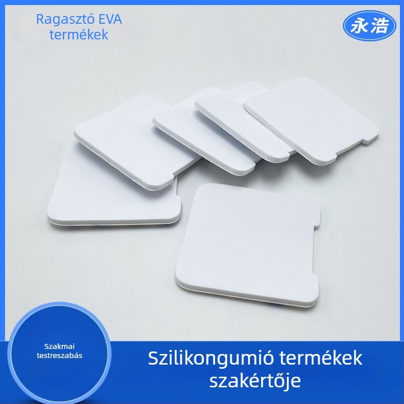 EVA hab lábpad – öntapadó, négyzet alakú, kétoldalas ragasztó, ütéscsillapító, csúszásmentes