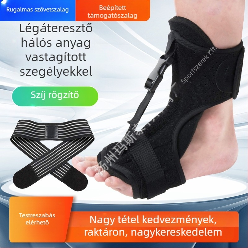 Fejlesztett lábfej-ortézis bokatámasz és talpfascia korrekcióval – Neoprén, 70 g, felnőtteknek, nyomtatott logóval és testreszabási lehetőséggel