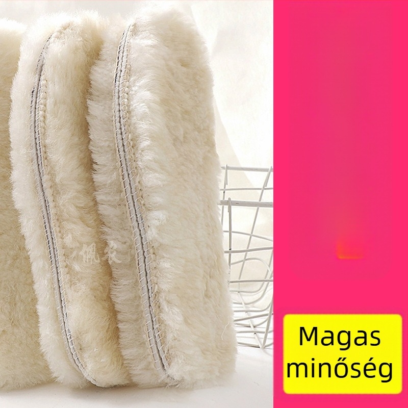 Juhbőr talpbetét, teljesen párnázott, meleg téli viselet, modell Wool 0521, uniszex