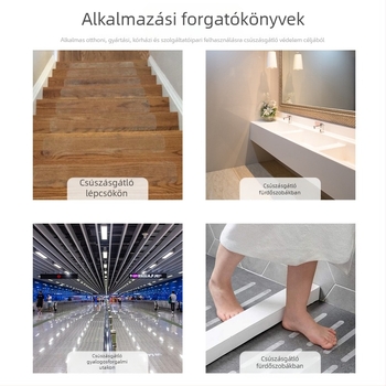 PEVA fürdőszobai csúszásmentes matricák, bőrbarát, gumis csúszásmentes szalag