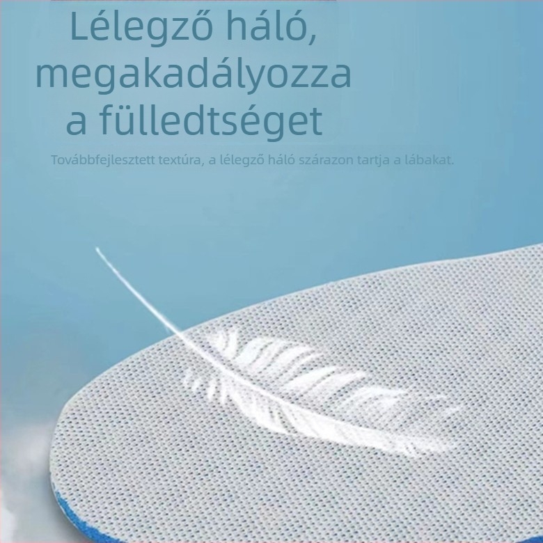 Uniszex szellőző mesh talpbetét, magas rugalmasságú, szagtalanító, izzadságot felszívó és ütéscsillapító funkcióval
