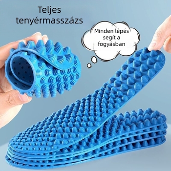 PU masszázs talpbetét akupressziós pontokkal, modell B15, teljes talpbetét, uniszex