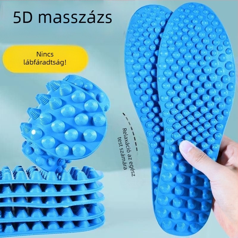 PU masszázs talpbetét akupressziós pontokkal, modell B15, teljes talpbetét, uniszex