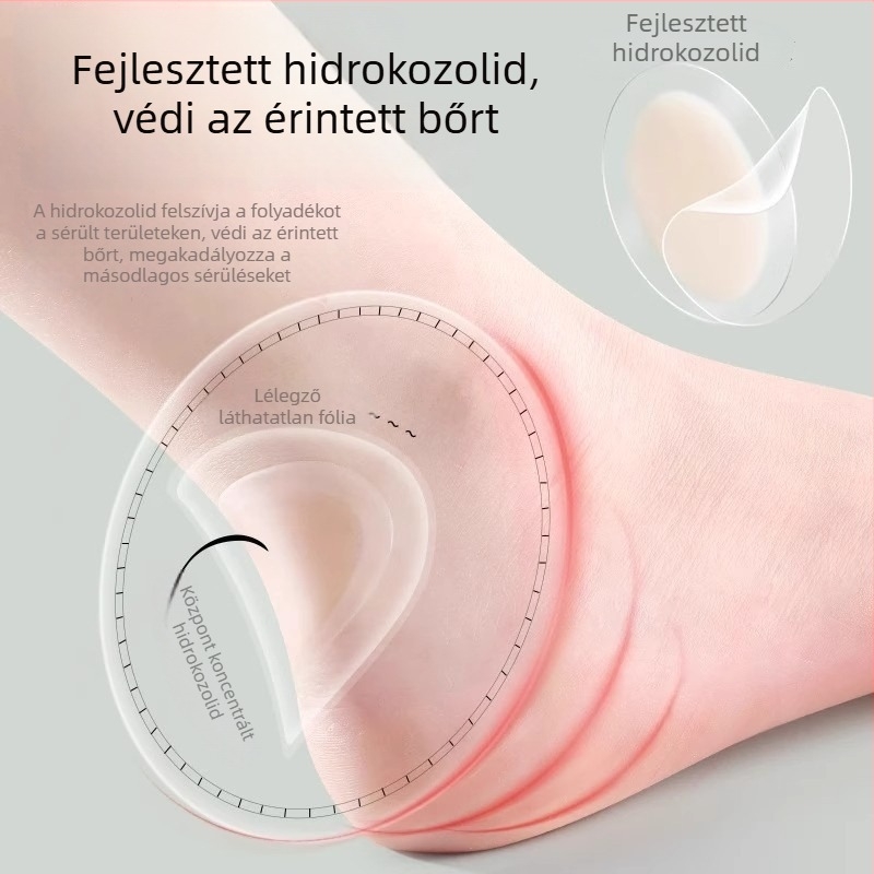 Láthatatlan sarokvédő öntapadó csík – kopásgátló sarokcsík cipőkhez; alkalmas sportcipőkhez, bőr cipőkhöz, csizmákhoz; egész éves használatra