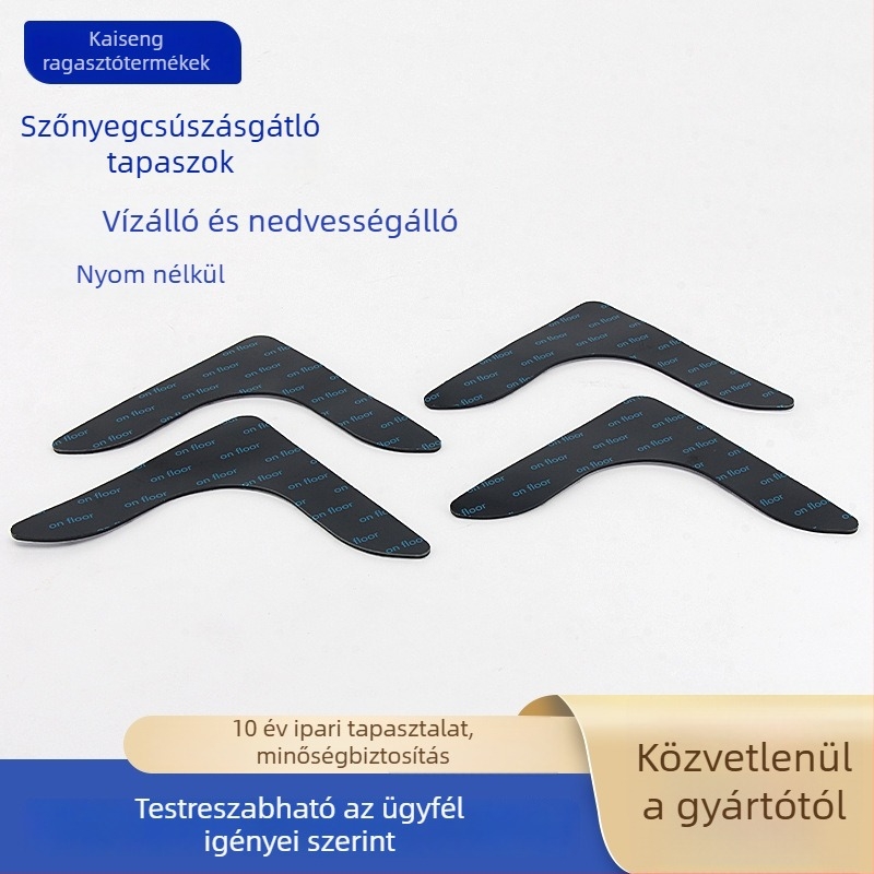 L alakú önragadós csúszásmentes alátétek bútorok és háztartási készülékekhez, PU+ragasztó