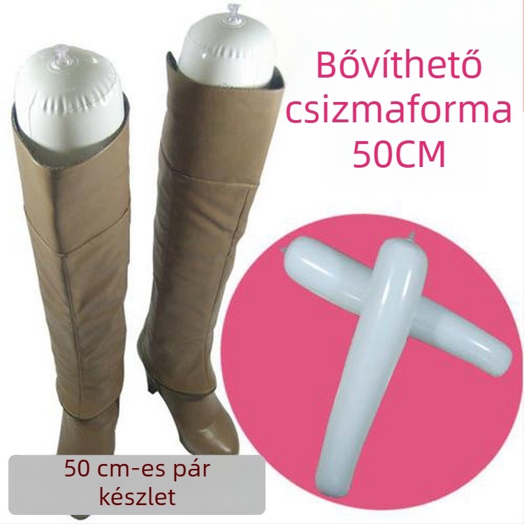 Felfújható PVC csizmatámasz, középmagas csővel, megvastagodott kialakítás