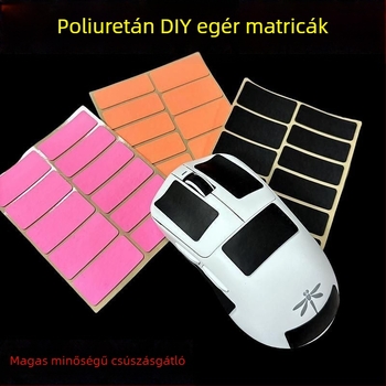 Csúszásmentes matrica egérhez és billentyűzethez, poliuretán, 3M ragasztóval, izzadságot felszívó