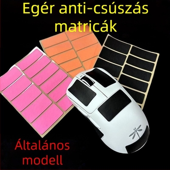 Csúszásmentes matrica egérhez és billentyűzethez, poliuretán, 3M ragasztóval, izzadságot felszívó