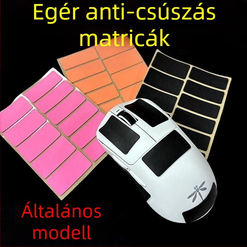 Csúszásmentes matrica egérhez és billentyűzethez, poliuretán, 3M ragasztóval, izzadságot felszívó