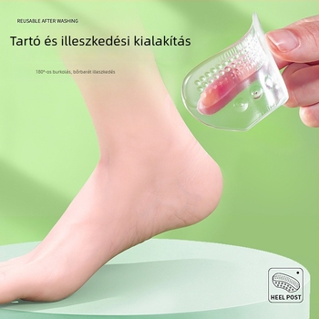 Szilikon átlátszó sarok matricák – ragasztó nélkül, modell 7026, papucsokhoz, ősz, mindennapi laza stílus